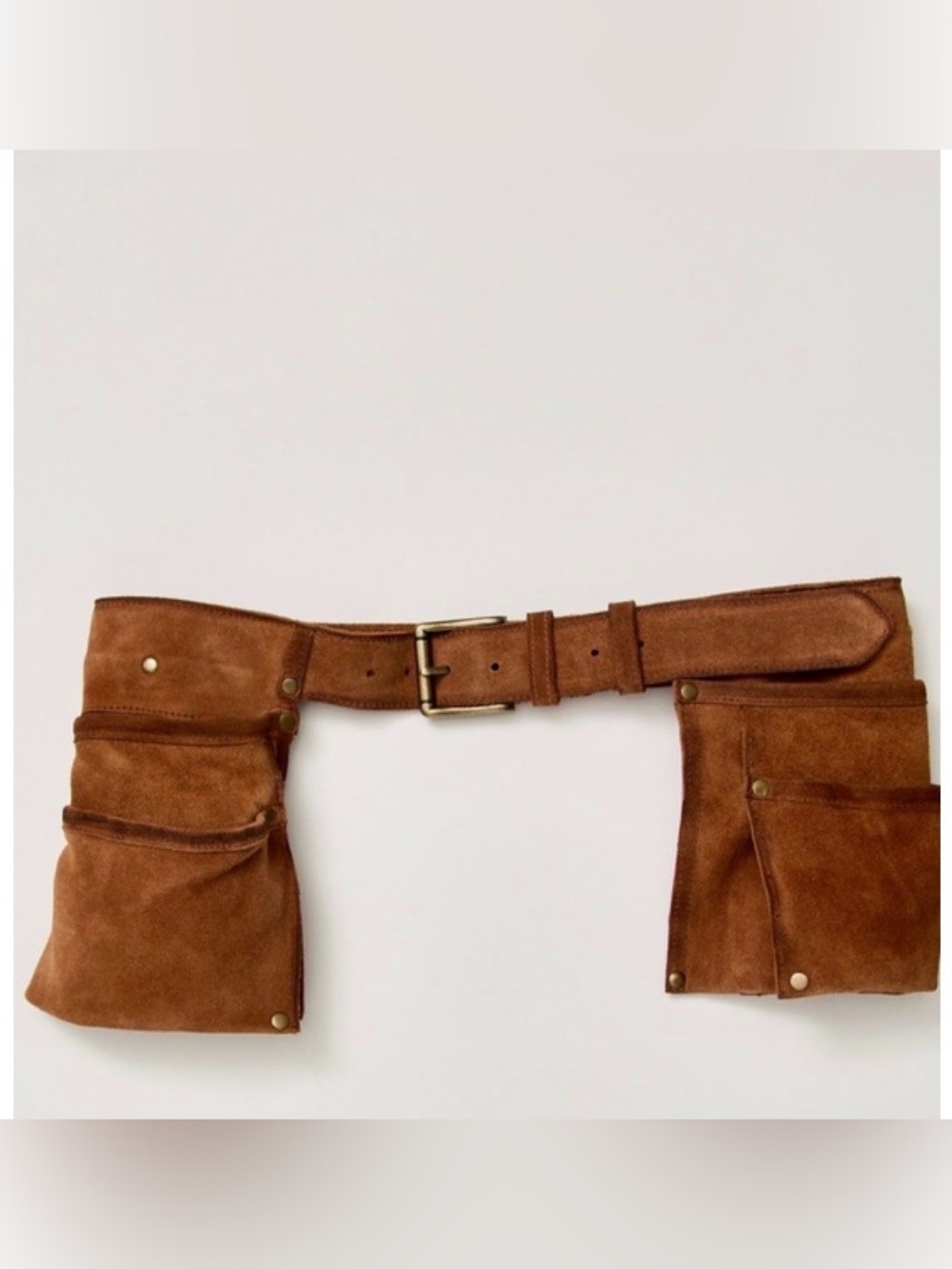 Free People Crew Cargo Pocket Belt in Cognac M/L